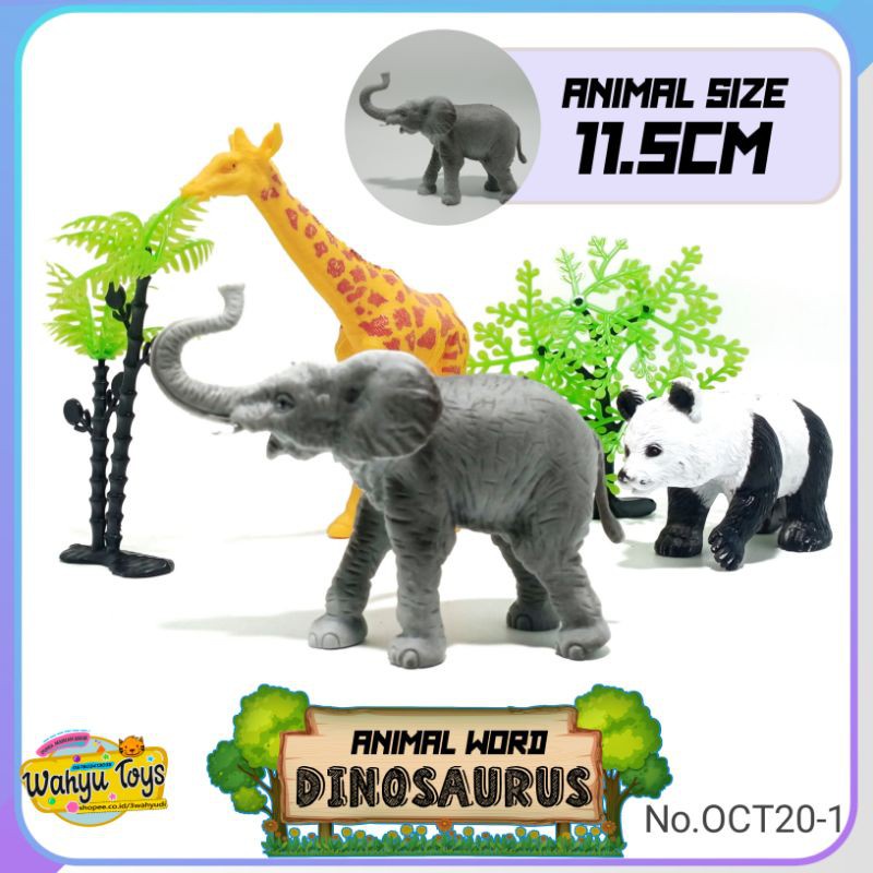 MAINAN HEWAN DINOSAURUS SET BAHAN KARET MAINAN ANAK ANAK BINATANG ANIMAL HEWAN DINO SAURUS / HEWAN T