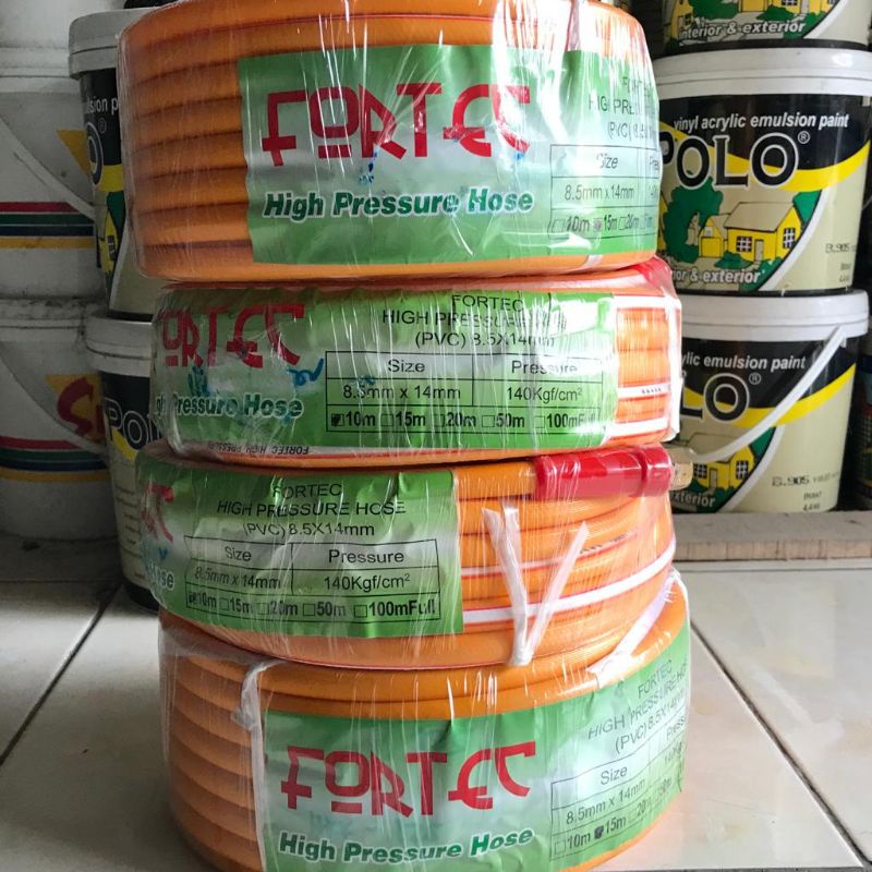 TERMURAH SELANG KOMPRESOR ANGIN 10 METER FORTEC / SELANG ANGIN TEKANAN TINGGI