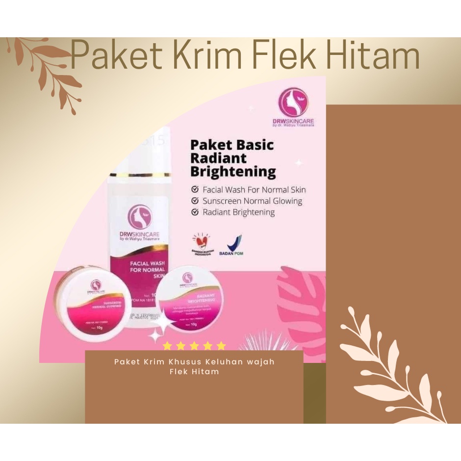 Radiant Brightening Drw SKincare Paket Krim wajah Flek Hitam/ Paket krim flek hitam