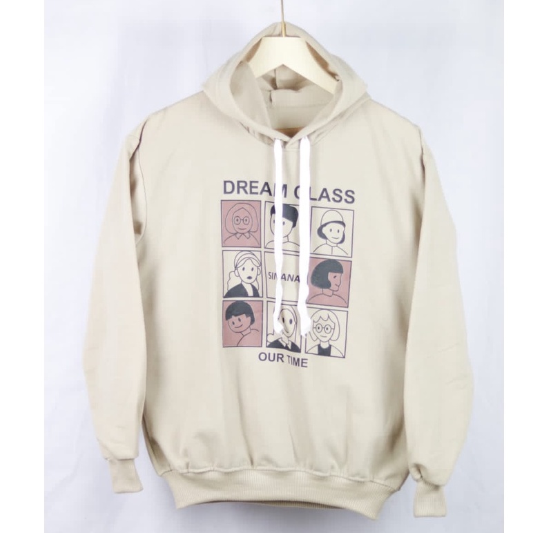 DREAM CLASS HOODIE SWEATER WANITA KOREAN STYLE BAHAN FLEECE