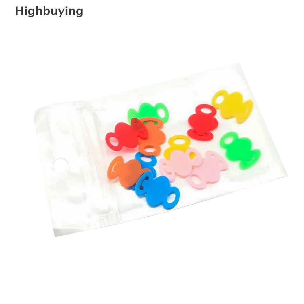 Hbid 12Pcs/set Multicolor Kunci Penutup Atas Topi Kepala Tag ID Spidol Campuran Toppers Identifikasi Warna Ring Silicone Key Case Glory