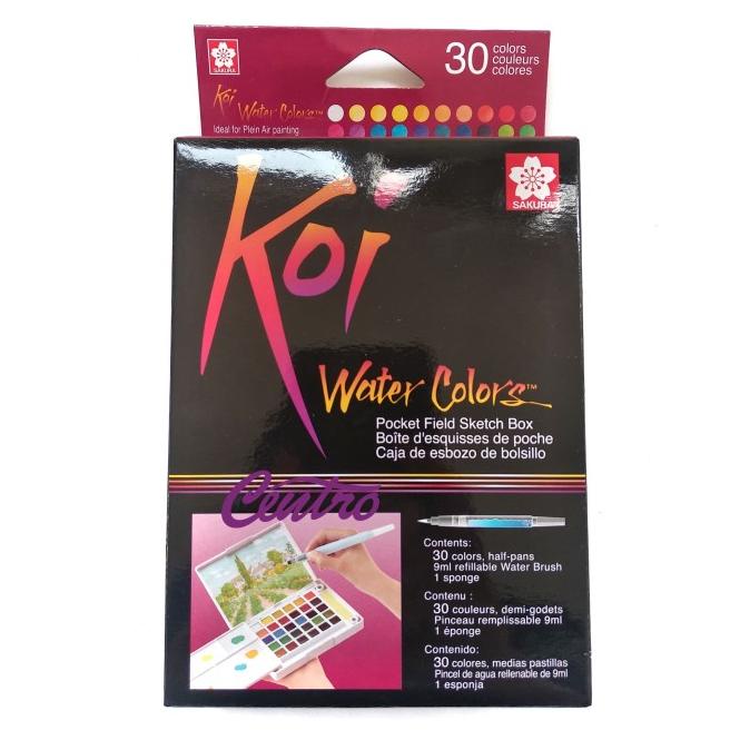 

SAKURA KOI WATERCOLOR 30 / WATER COLORS / CAT AIR 30 WARNA