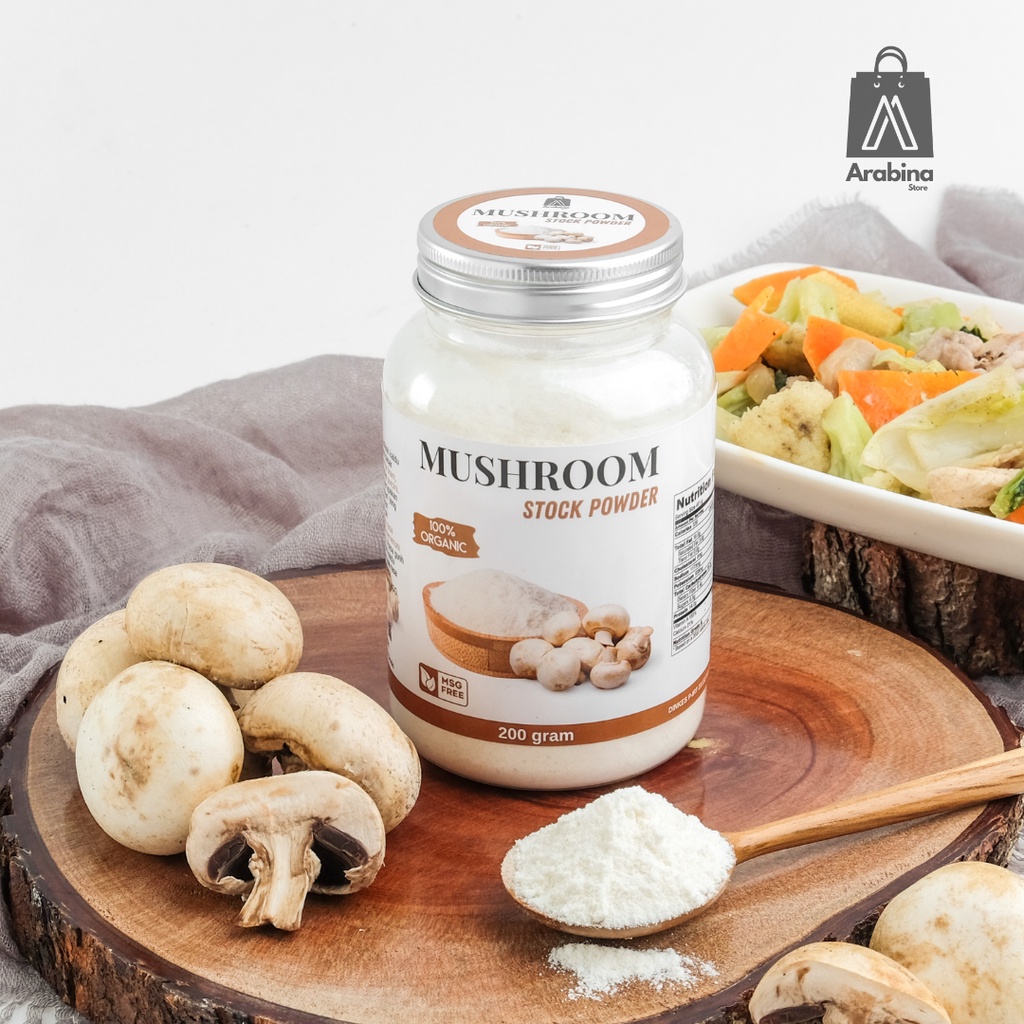 Kaldu Jamur Organik Non MSG Bumbu Penyedap Rasa Mushroom Seasoning Powder