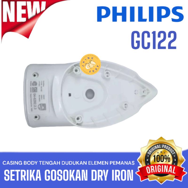 CASING BODY TENGAH DUDUKAN ELEMEN PEMANAS PHILIPS SETRIKA GC122 GC 122 GOSOKAN DRY IRON STRIKA SETER