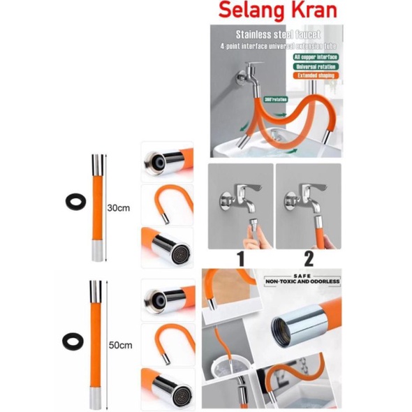 SAMBUNGAN KERAN AIR FLEKSIBEL - SELANG KRAN AIR