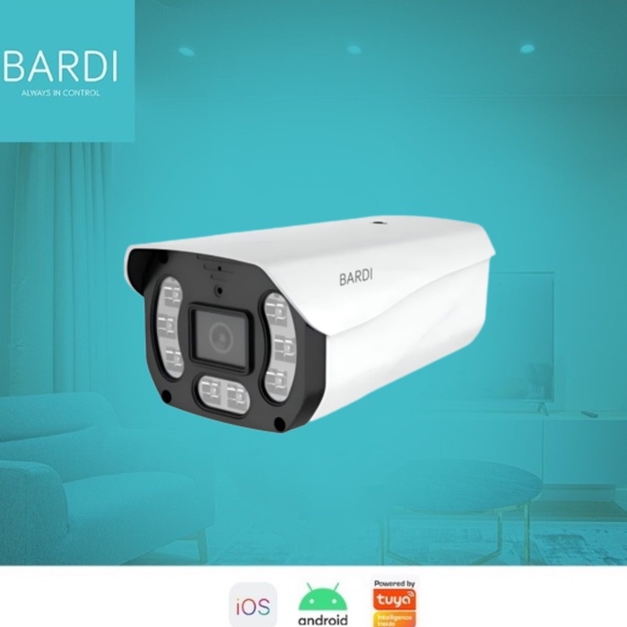 BARDI IP Camera Outdoor CCTV With POE STC - IP67 4MP SMART IOT TUYA