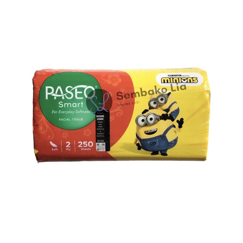 Tissue PASEO Go Smart 200 Sheet / Paseo Smart Tissue 2ply Isi 250 Sheet