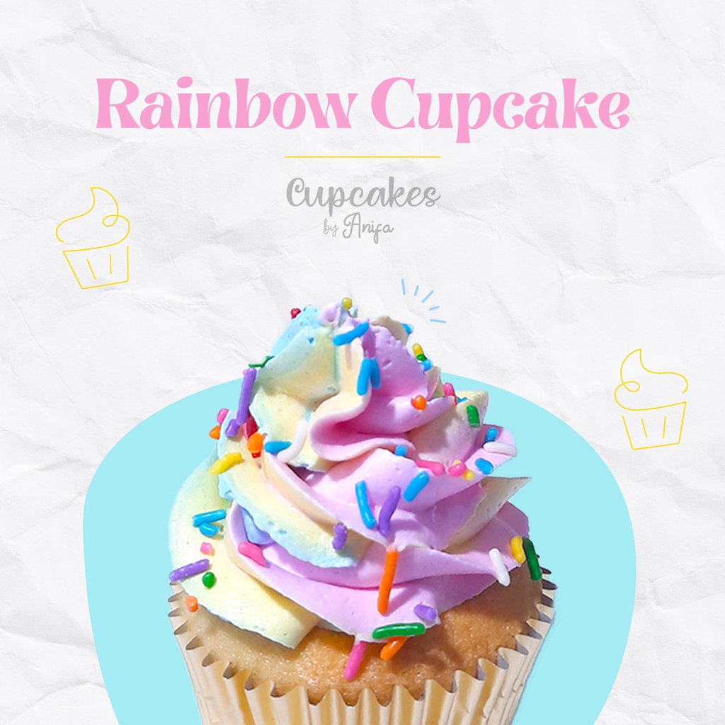 

Rainbow Cupcake