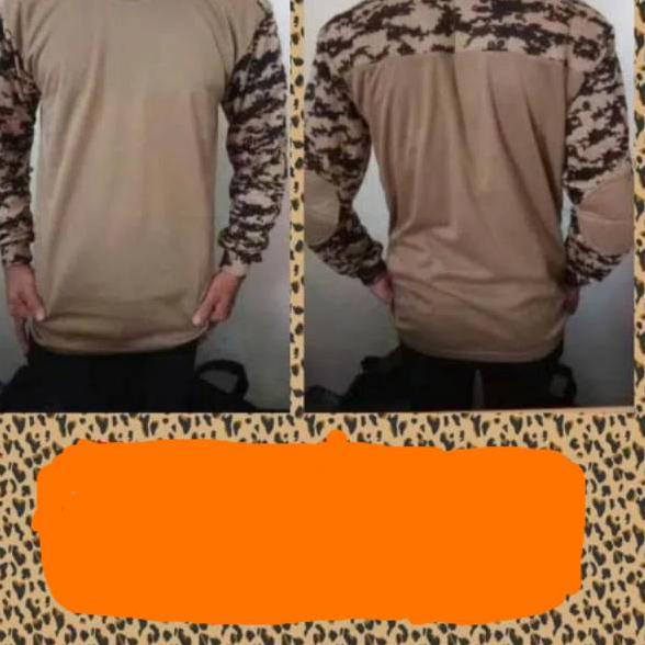 Murah Meriah KAOS BAJU LORENG PRAMUKA MOTIF KOMBINASI COKLAT