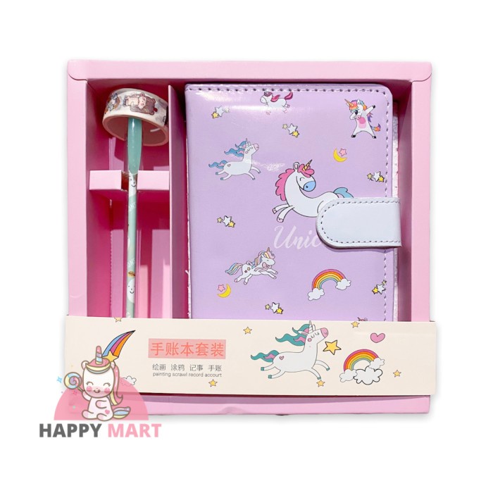 

Pad Buku Notes (Planner) Unicorn Super Premium Set