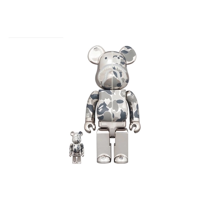 Bearbrick x Bape Camo Shark 100% &amp; 400%