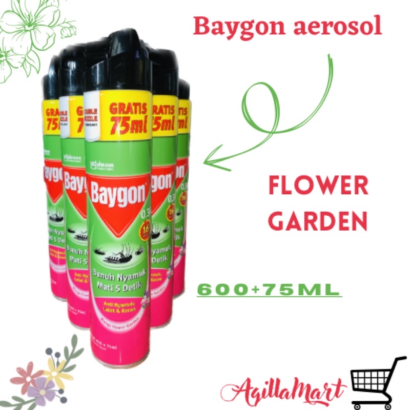 baygon anti nyamuk / baygon aerosol 600ml+75 Murah