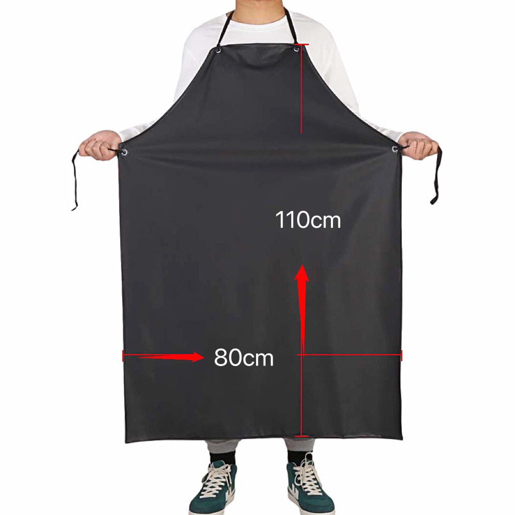 Celemek Panjang PVC Anti Air Apron Unisex Heavy Duty Waterproof For Butchers Kitchen Garden