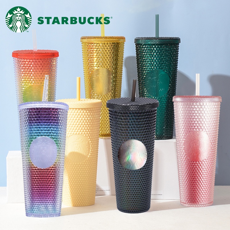 Limited Starbucks Tumbler Reusable Straw Cup Starbucks Galaxy Fantasy Blink Glitter Diamond