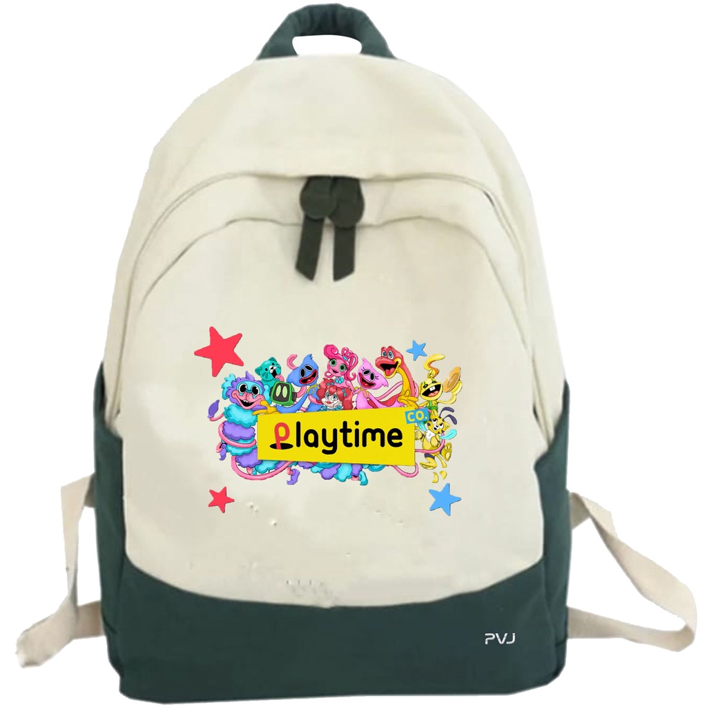 PVJ - Tas Motif Poppy Playtime Game Ransel Anak Laki-laki dan Perempuan