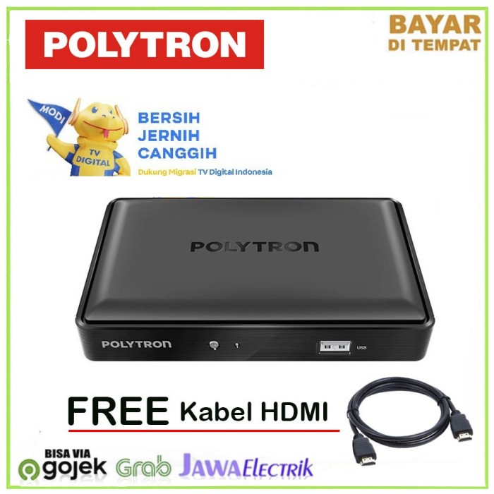 SET TOP BOX TV DIGITAL STB POLYTRON 100% DVB-T2 SPECIAL