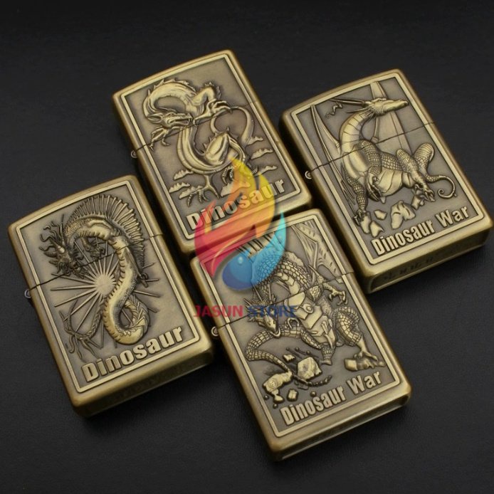 BISA COD! korek zippo motif naga timbul FULLSET zippo komplit mancis