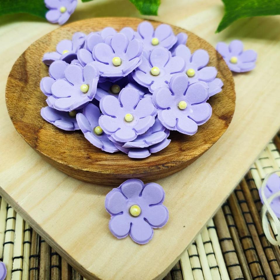

♟ GUMPASTE - BUNGA ICING - MINI GUM PASTE FLOWER - HIASAN CAKE BUNGA KECIL WARNA WARNI ❄