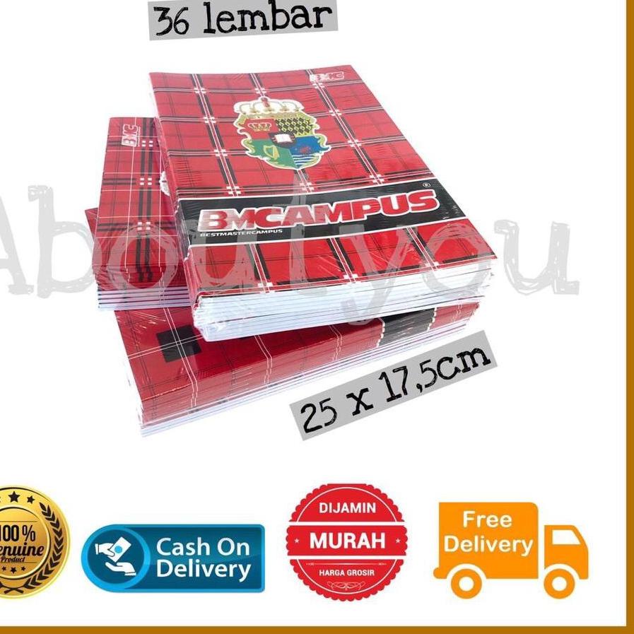 

민 PACK isi 10 BUKU Tulis CAMPUS 36 lembar Buku Boxy BIG BOSS Trendy!!