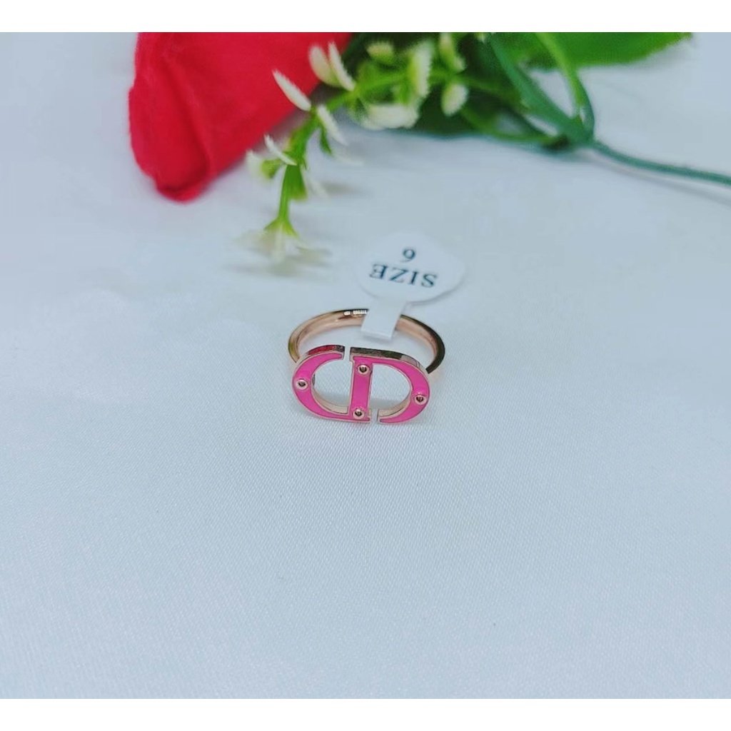 Cincin Titanium C&amp;D Perhiasan Wanita Jewelery P05/06