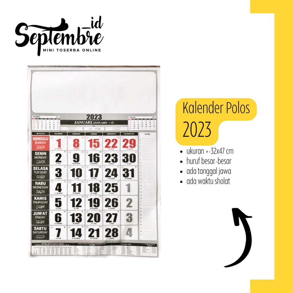 

Kalender Dinding 2023 Kalender 2023 Kalender Polos Kalender Besar