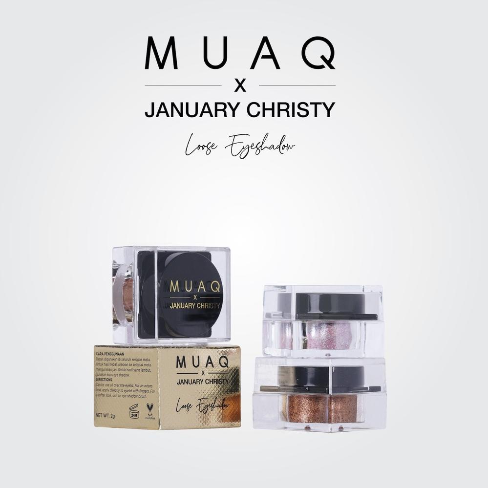 (I-I5I(❤) MUAQ X JANUARY CHRISTY LOOSE EYESHADOW langsung kirim