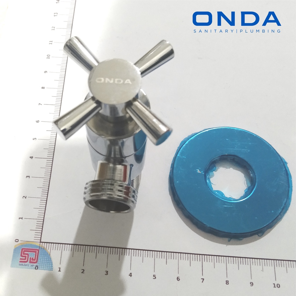 ONDA JF 13 TB Stop Kran Toilet Katup Keran Dinding Shower Wall Valve 1/2&quot; Brass Kuningan