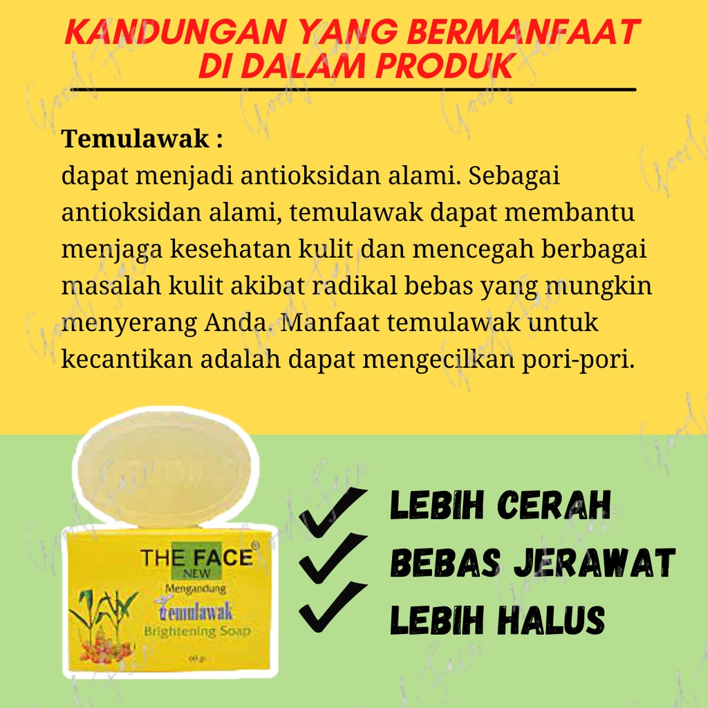 THE FACE Temulawak Brightening Soap 60gr