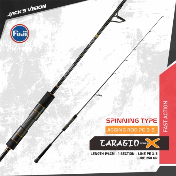 Promo perkakas JACK'S VISION CARAGIO X - PE 3-5 / CRX S 641 XH Spinning 2 Berkualitas
