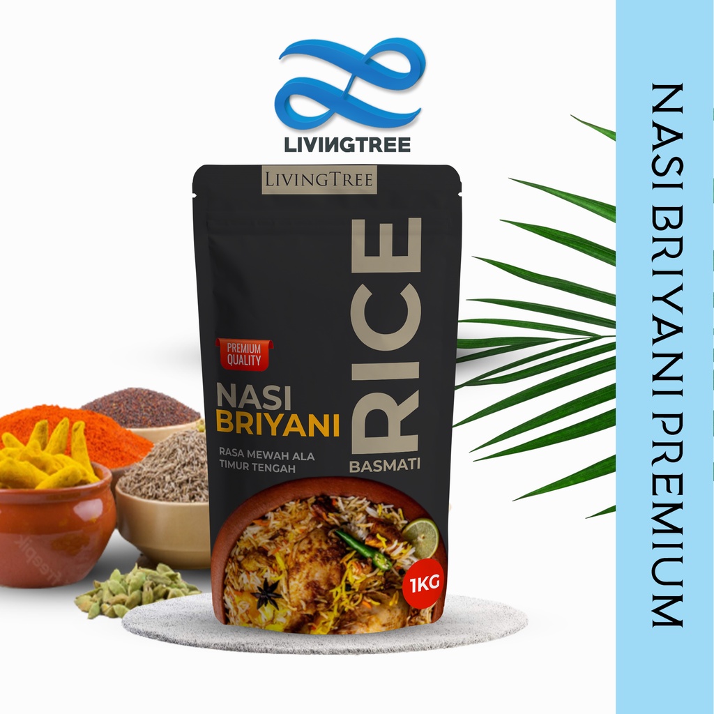 

Nasi briyani1 Kg komplit india lengkap bumbu biryani instan nasi briyani instant