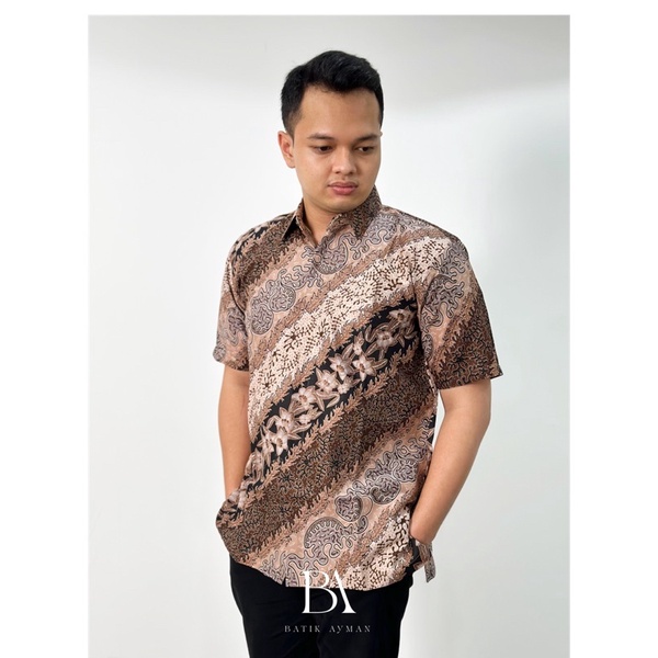 Batik Ayman - GIANDRA | Kemeja Batik Pria Katun Solo Halus Lengan Panjang Full Furing