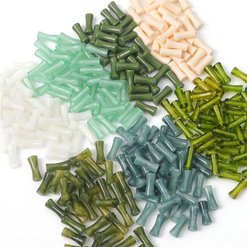 Bambu resin Senada retro Gaya Cina Baru Untuk Kalung Anting DIY Perhiasan craft Produksi