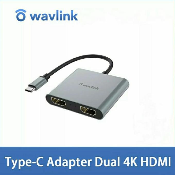 Wavlink USB Type C Thunderbolt 3 and 4 to Dual HDMI 4K Bisa Extend ABC