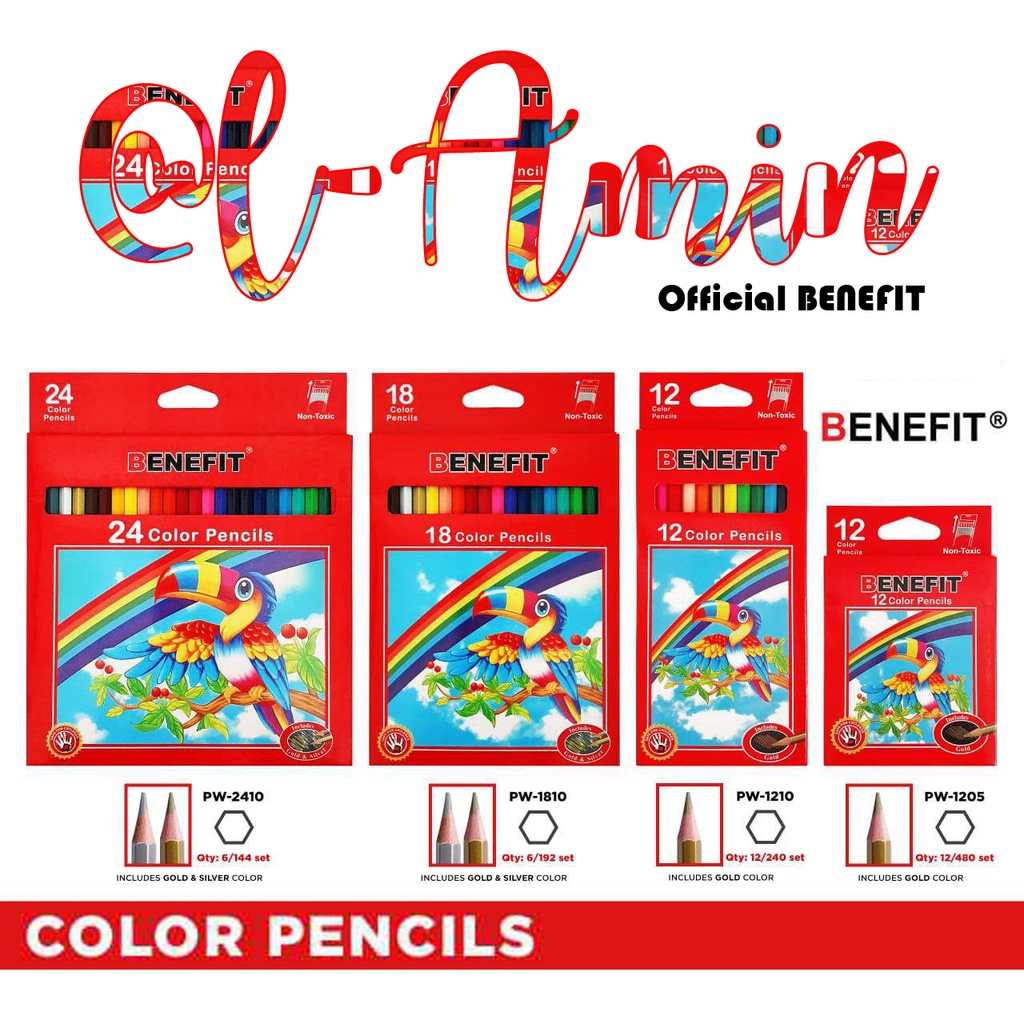 

PENSIL WARNA BENEFIT KUALITAS PREMIUM