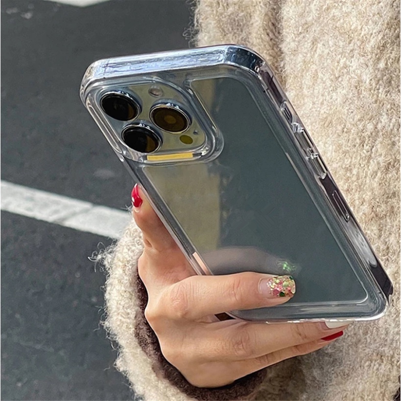 IPHONE Soft Phone Case Kompatibel Untuk Iphone14 13 12 11 Pro XS Max XR X8 7 6S Plus SE Silikon TPU Casing Transparan Shockproof TPU Cover