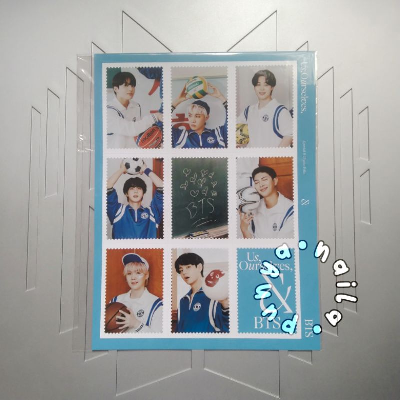 POSTAGE STAMP PHOTO-FOLIO US, OURSELVES AND BTS 'WE' PHOTOBOOK