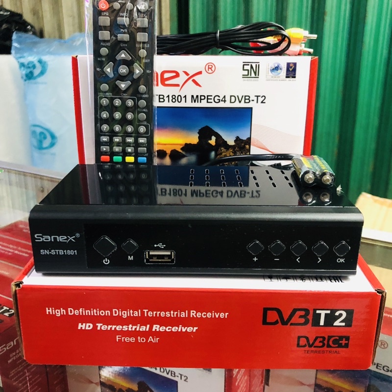 Set Top Box Sanex SN-STB1801 DVB-T2/Receiver Tv Digital STB DVB-T2