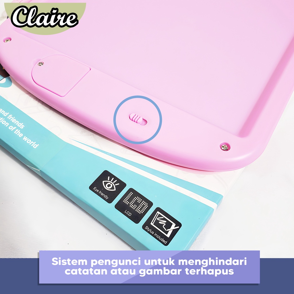 Papan Tulis Anak Karakter Kelinci / Papan Tulis Gambar Hapus Tulis Anak / LCD Drawing Tablet