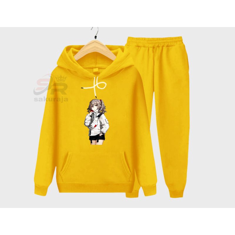 setelan hoodie anak model kekinian/setelan celana panjang anak