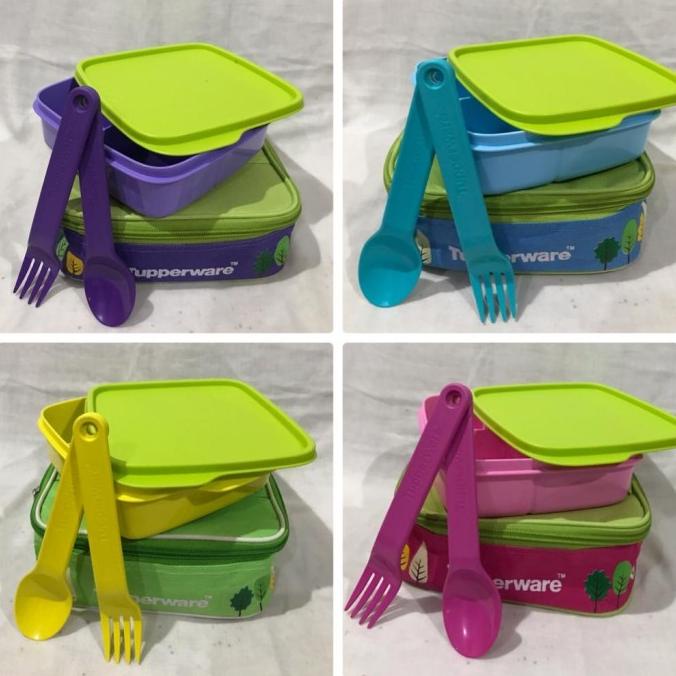 kotak makan Lolly tup tupperware + tas bekal