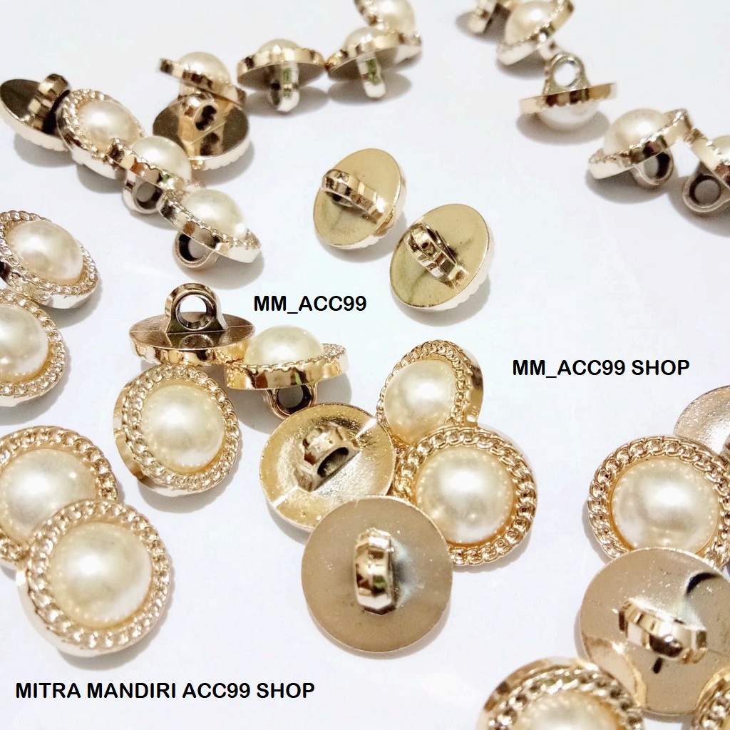 12 PCS KANCING JAMUR TIMBUL LIST RANTAI 21MM 2,1CM