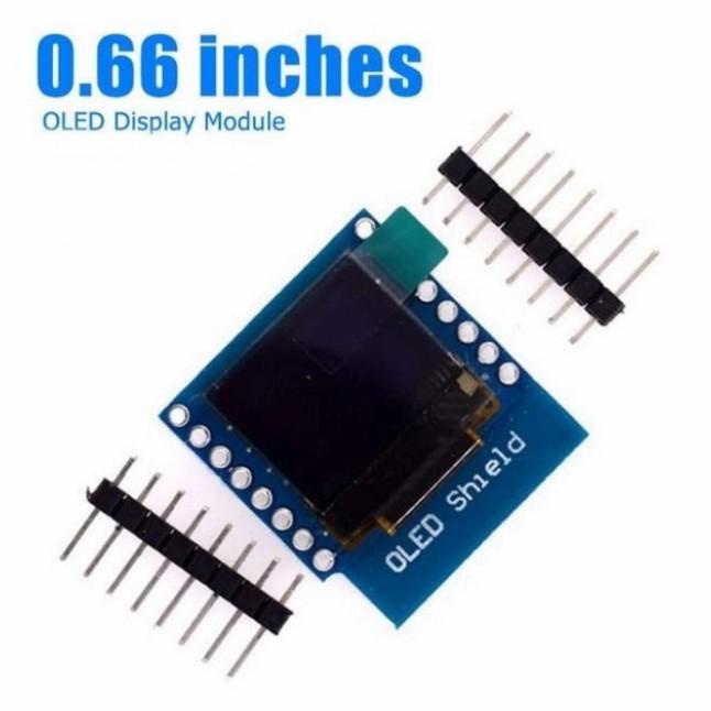 OLED D1 mini wemos 0.66" 0.66 inch display Lcd Module 12c IIc 64x48