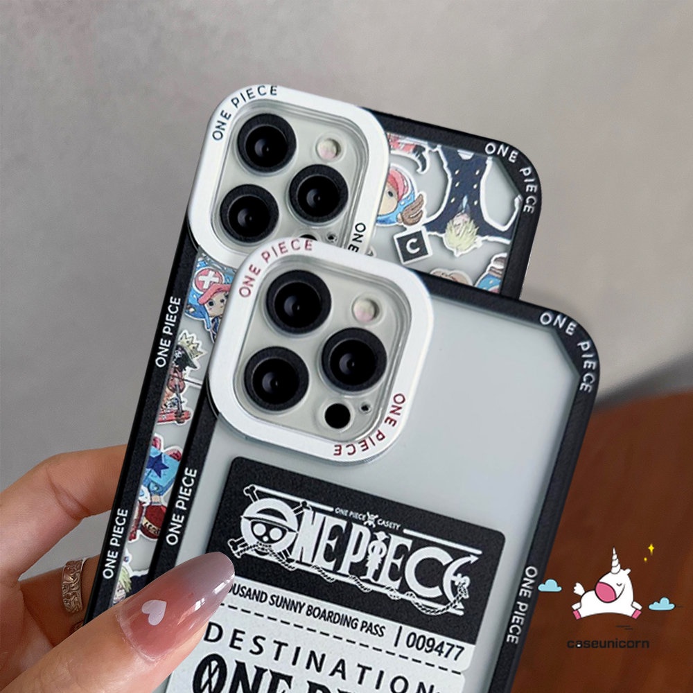 IPHONE Casing Ponsel Anime Kartun Kompatibel Untuk Iphone14 11 13 12 Pro Max 6 6s 8 7 Plus XR X XS Max SE 2020 Trendi One Piece Shockproof Angel Eyes Bening Lembut TPU Case