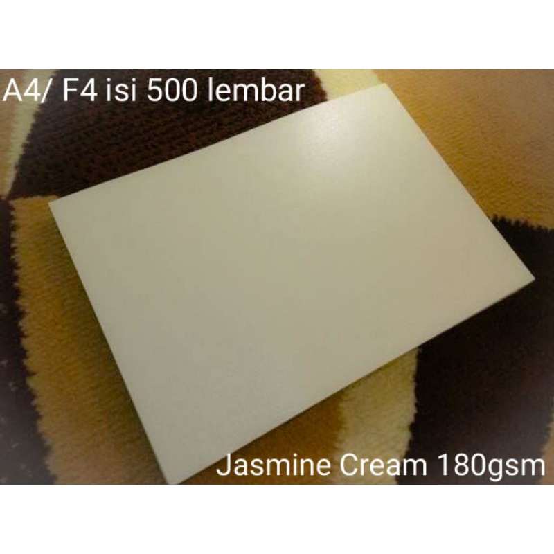 

Kertas Jasmine Cream 200gsm A4 Folio isi 500 Lembar