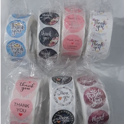 

Stiker thank you 50 pcs