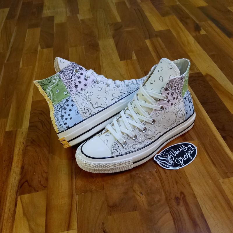 Converse Chuck Taylor All Star 70s Hi Offspring Tie Paisley Patchwork Bandana