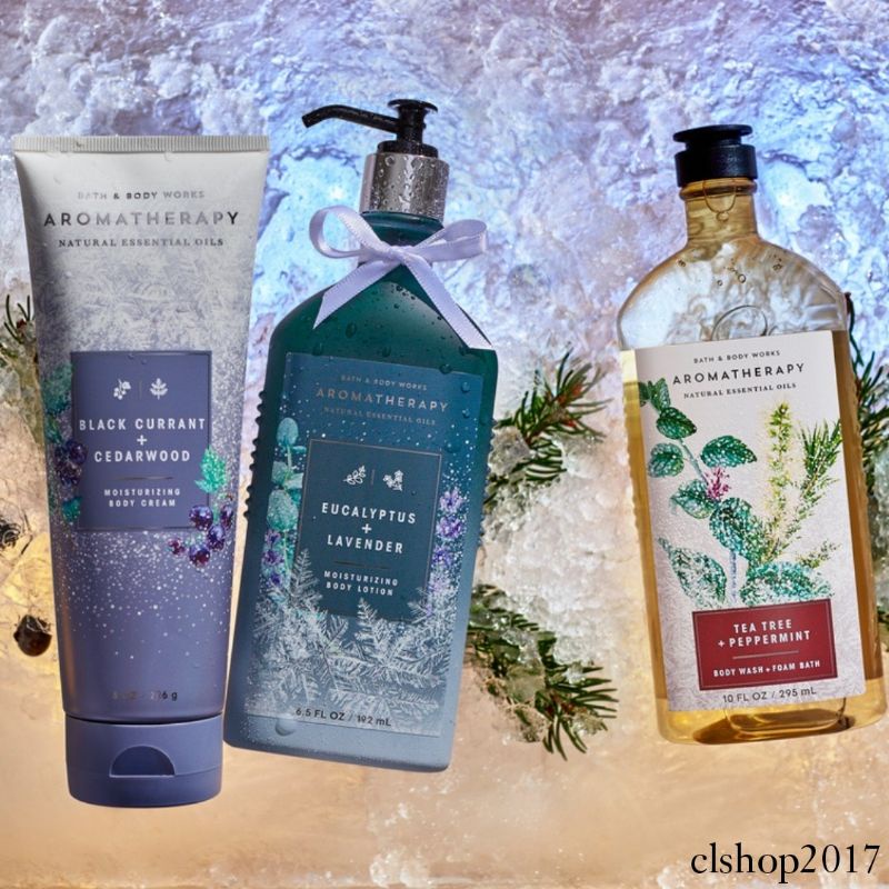 BATH &amp; BODY WORKS BBW AROMATHERAPY BODY LOTION 192 ML &amp; CREAM 226 G STRESS RELIEF EUCALYPTUS SPEARMINT EUCALYPTUS TEA RELAX FOCUS SLEEP LAVENDER VANILLA ZEN GARDEN BALANCE AIR FIRE WATER LOVE JASMINE SANDALWOOD RESTFUL MOON AWAKENING SUN MIX