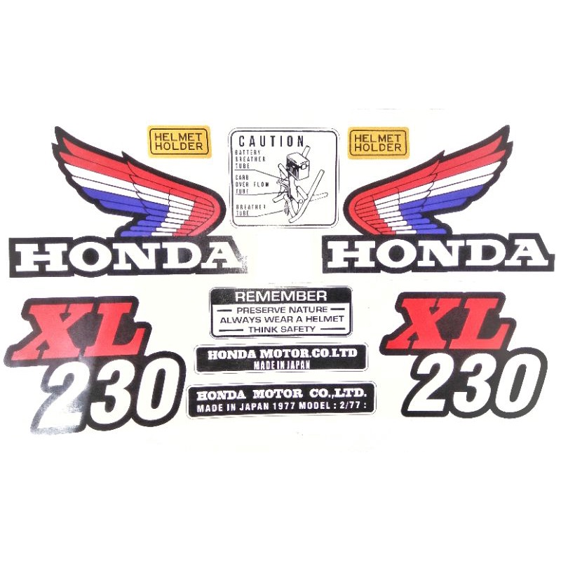 sticker honda xl230 custom vintage US