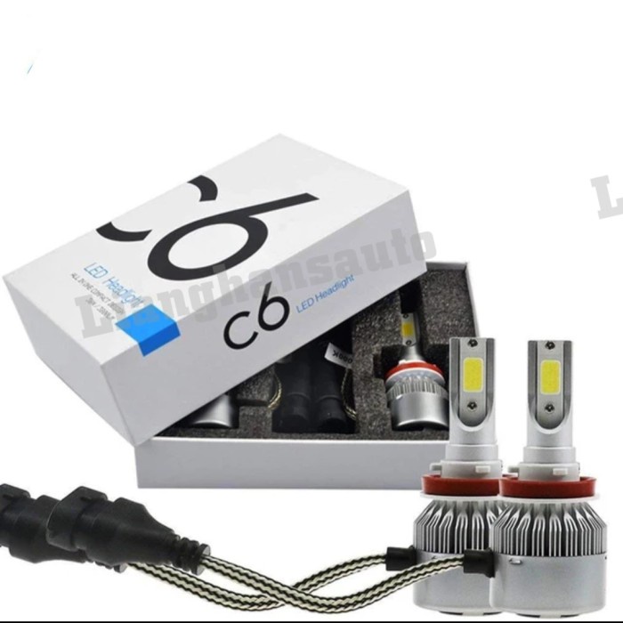 Bohlam Lampu Led H4 Cob Headlamp Super White Grade A C6 Original #Original