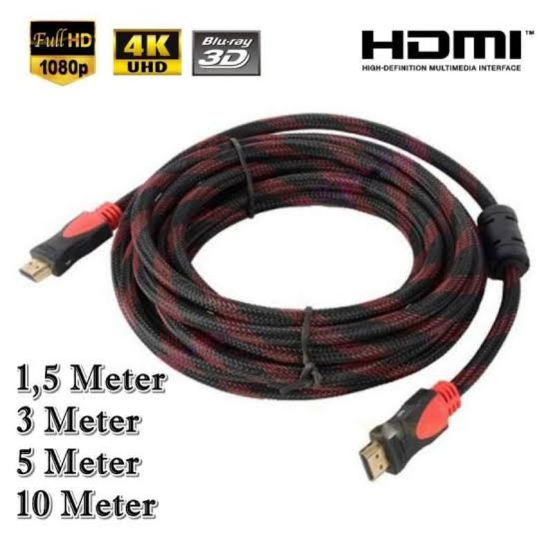 Kabel HDMI to HDMI 1m /1.5m/3m/5m Full HD 4K 1080P